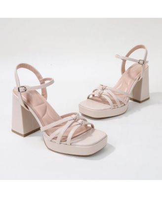 Anita Knotted Strappy Platform Heel Sandals