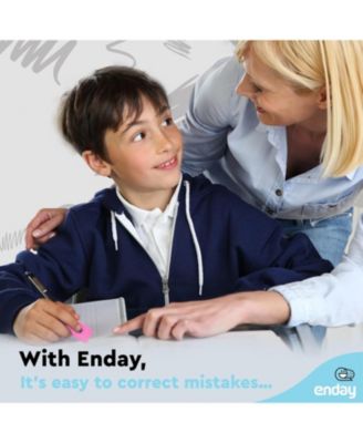 Erasers Pencil Block, Hi Polymer Large Pink Soft Eraser, Rubber and Non – Abrasive Eraser, Erasers School Supplies for Kids and Artists, Best Eraser for Drawing (24 PC) – by Enday