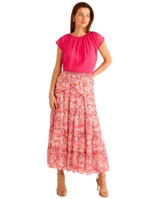 Women's Shirred Sleeveless Bubble Top  