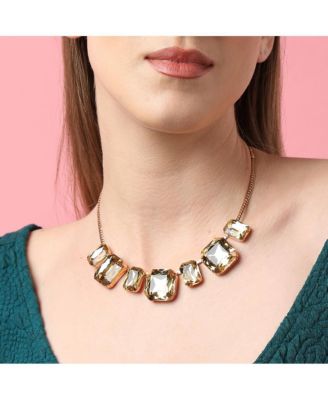 Gold-Plated Stone Jewellery Set