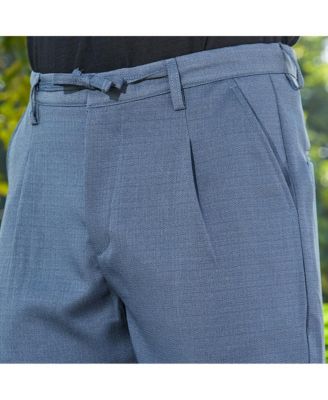 Men's Steel Blue Tailored Trousers