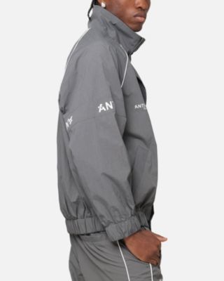 Men's Track Club Windbreaker Jacket- Grey, M