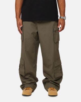 Men's Tactical Baggy Cargo Pants, Beige/Khaki, 30
