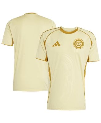 adidas - Men's Tan Chicago Fire 2025 One Planet Pre-Match Jersey