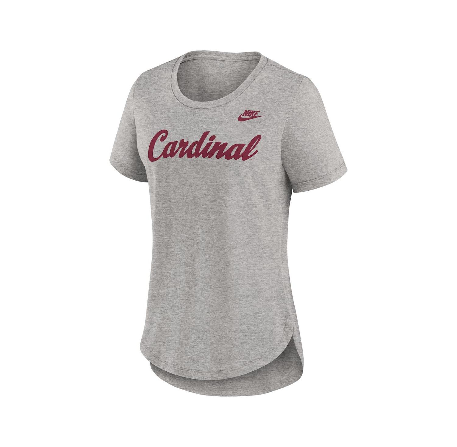 Women's Heather Gray Stanford Cardinal Legacy Tri-Blend T-Shirt