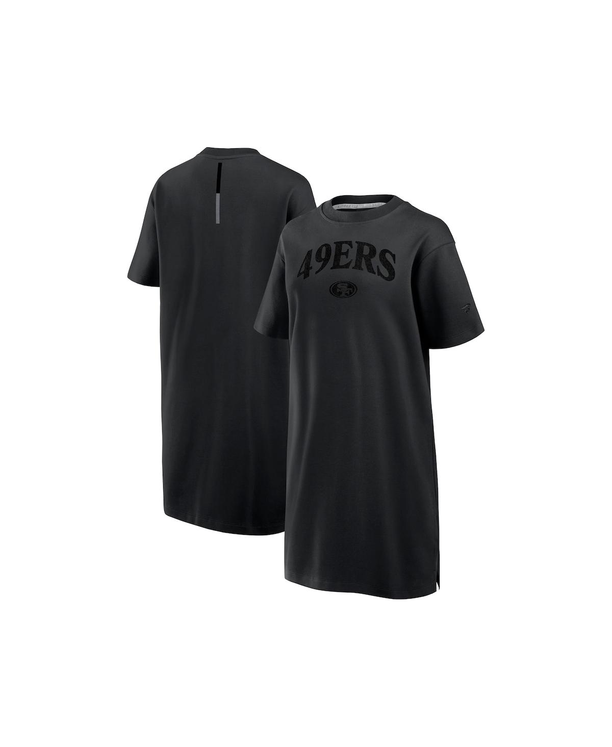 Fanatics Women's Black San Francisco 49ers Elements Go Tri-blend Dress In Black