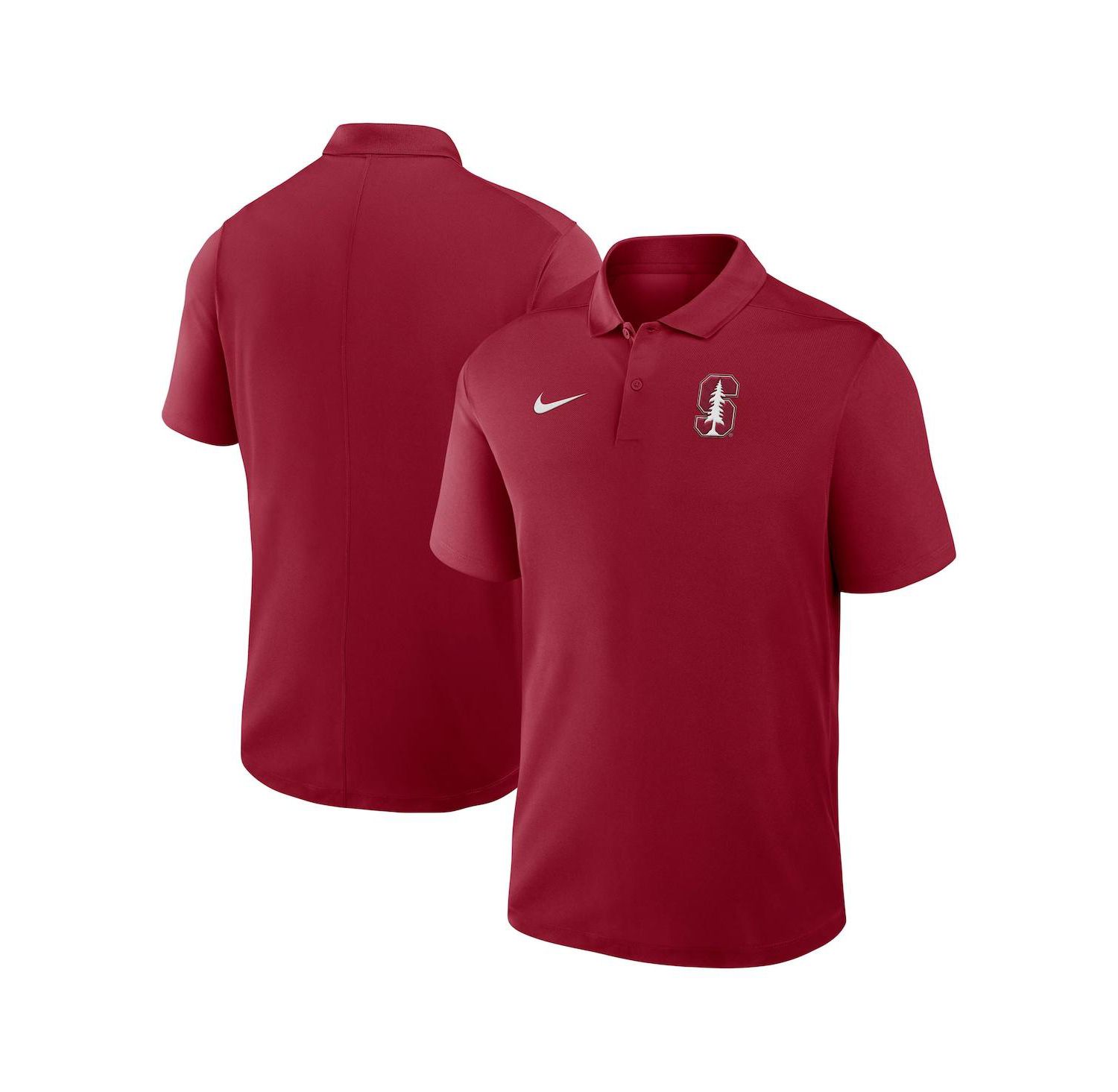 Men's Cardinal Stanford Cardinal Primetime Victory Primary Logo Performance Polo Shirt