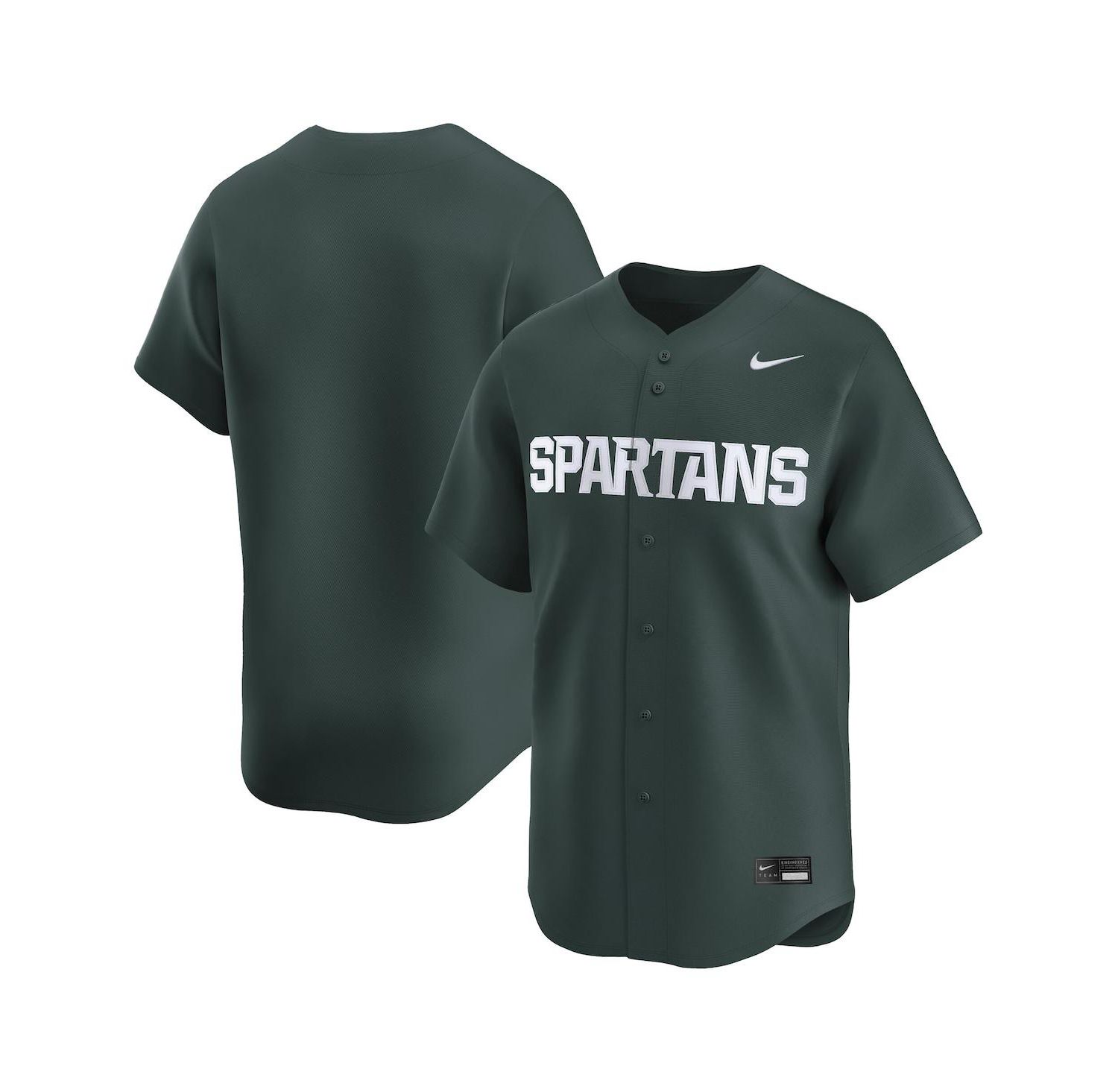 Men's Green Michigan State Spartans College Limited Baseball Jersey