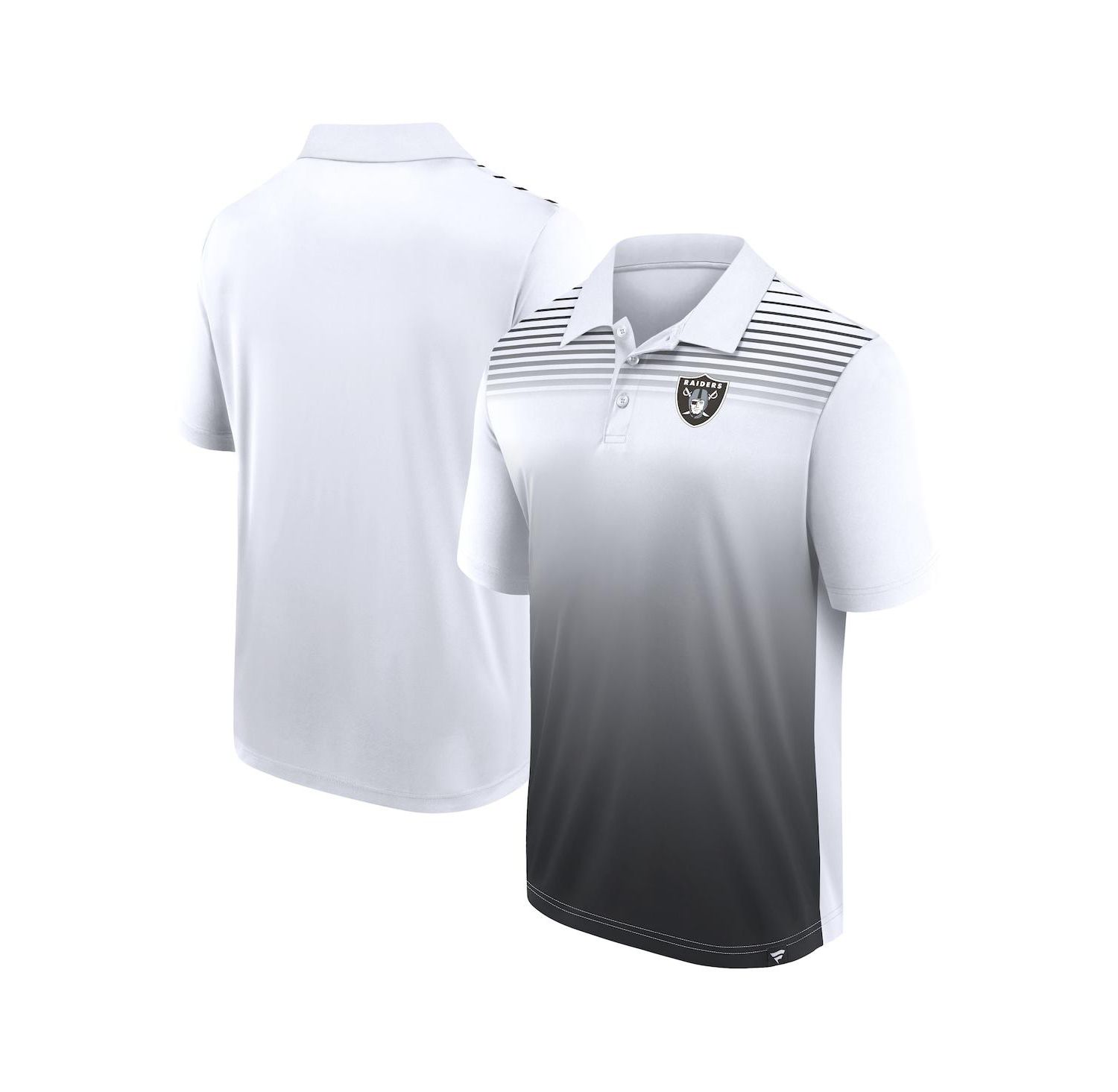 Men's White/Black Las Vegas Raiders Sandlot Game Polo Shirt