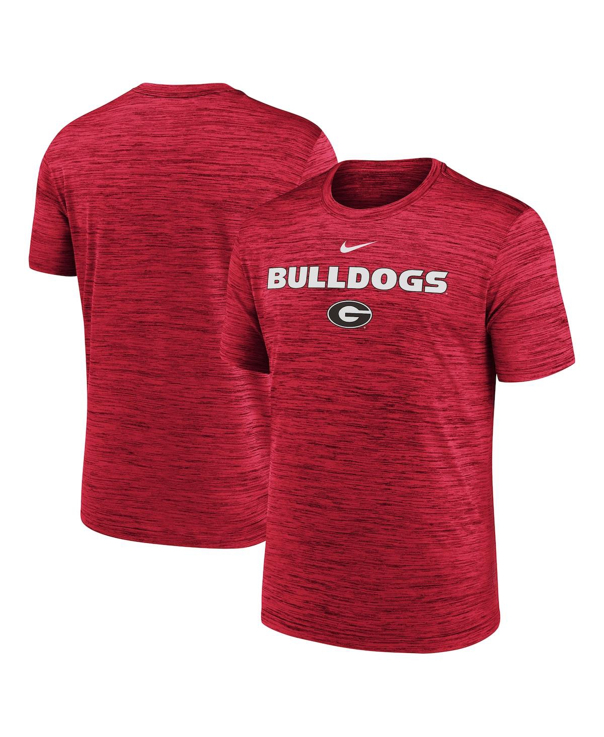 Nike Red Georgia Bulldogs 2025 Sideline Velocity Performance T-shirt In Burgundy