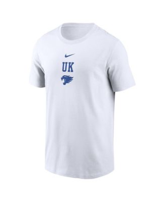 Men's White Kentucky Wildcats 2-Hit Stacked T-Shirt