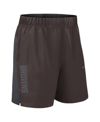 Men's Brown Cleveland Browns Woven Victory Performance Shorts