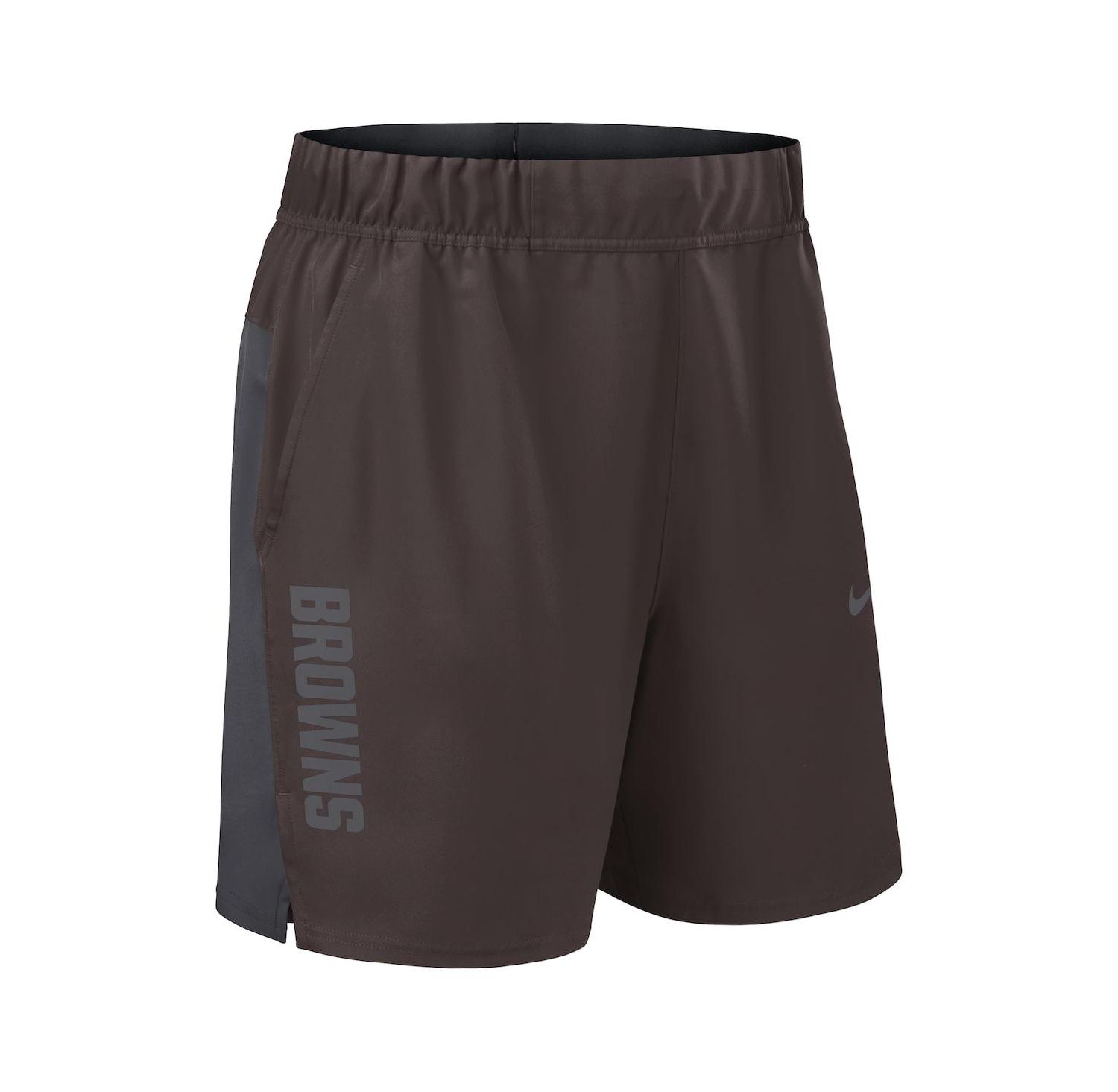 Men's Brown Cleveland Browns Woven Victory Performance Shorts
