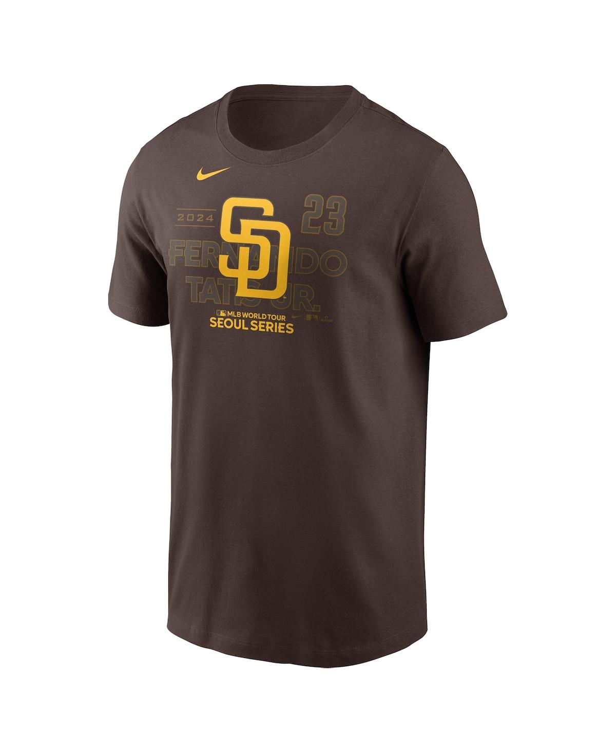 Nike Men's Fernando Tatis Jr. Brown San Diego Padres 2024 Mlb World Tour Seoul Series Player Name Number  In Brown
