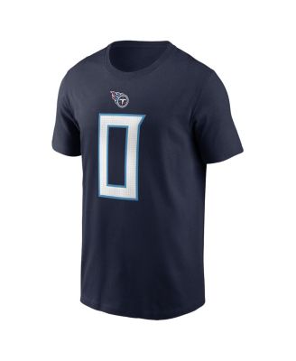 Men's Calvin Ridley Navy Tennessee Titans Player Name Number T-Shirt