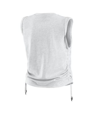 Women's&nbsp;Heather Gray Boston Red Sox Cinched Tank Top