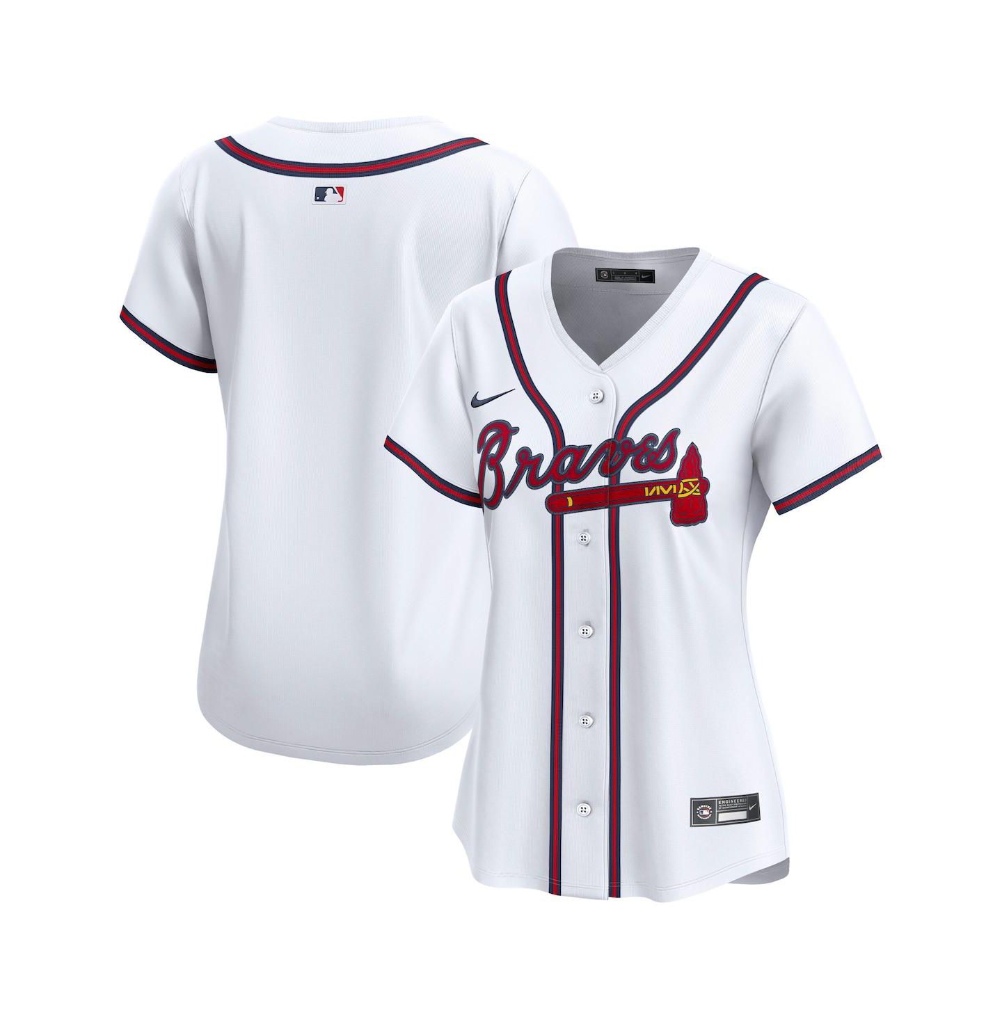 Женский топ Nike White Atlanta Braves Home Limited Jersey — фото 1