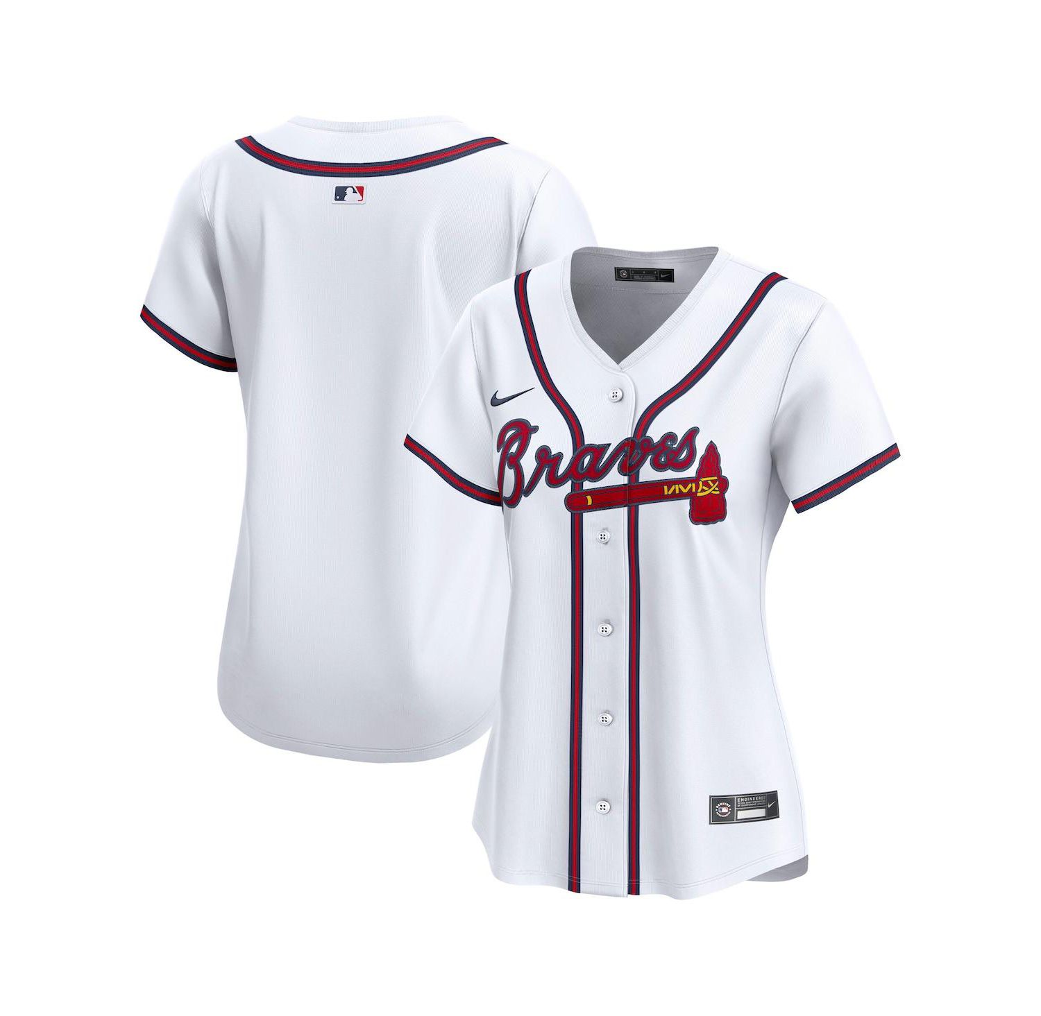 Women's White Atlanta Braves Home Limited Jersey