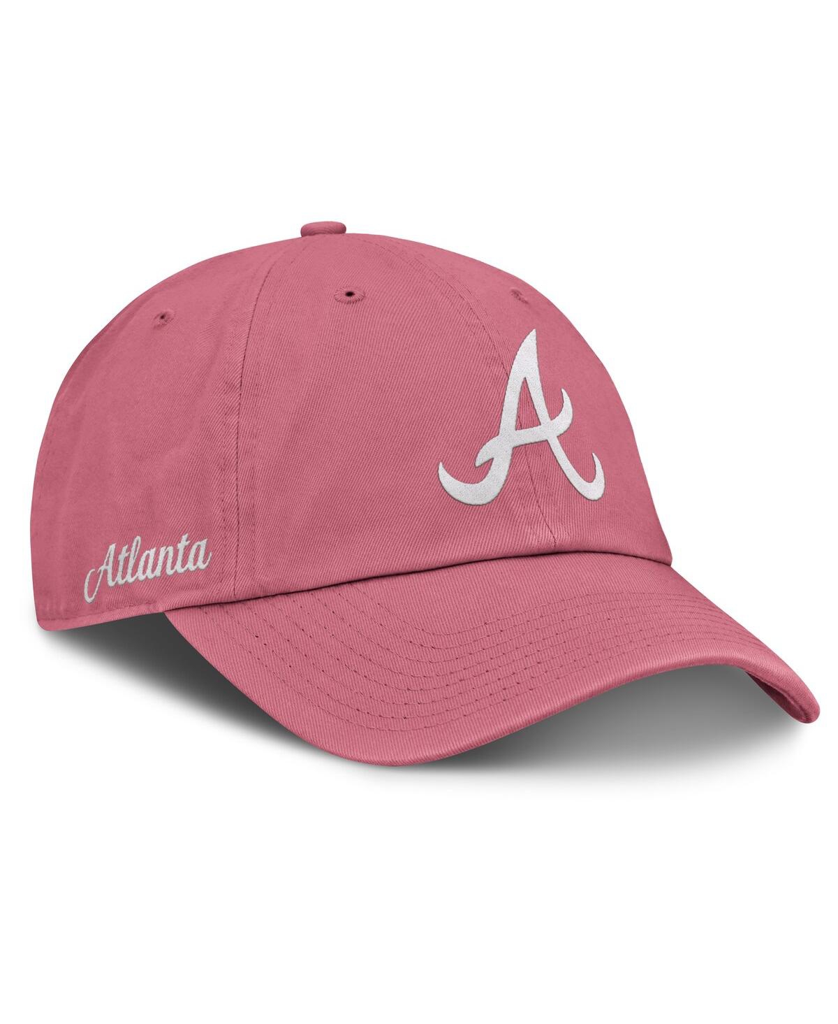 Nike Men's And Women's Pink Atlanta Braves Club Adjustable Hat
