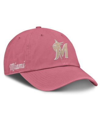 Men's and Women's Pink Miami Marlins Club Adjustable Hat