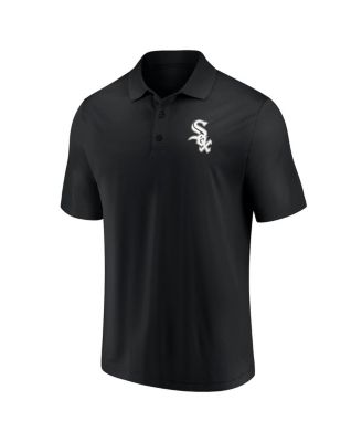 Men's Black Chicago White Sox Primary Logo Polo Shirt