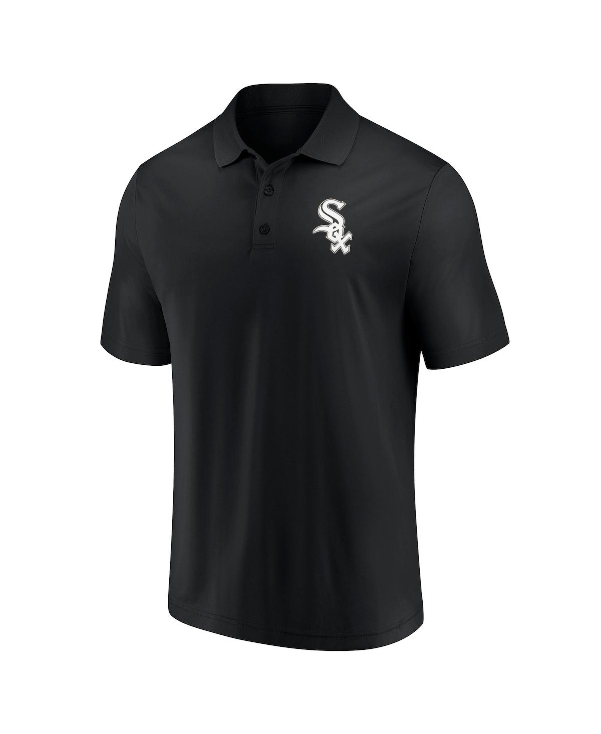 Fanatics Men's Black Chicago White Sox Primary Logo Polo Shirt In Black