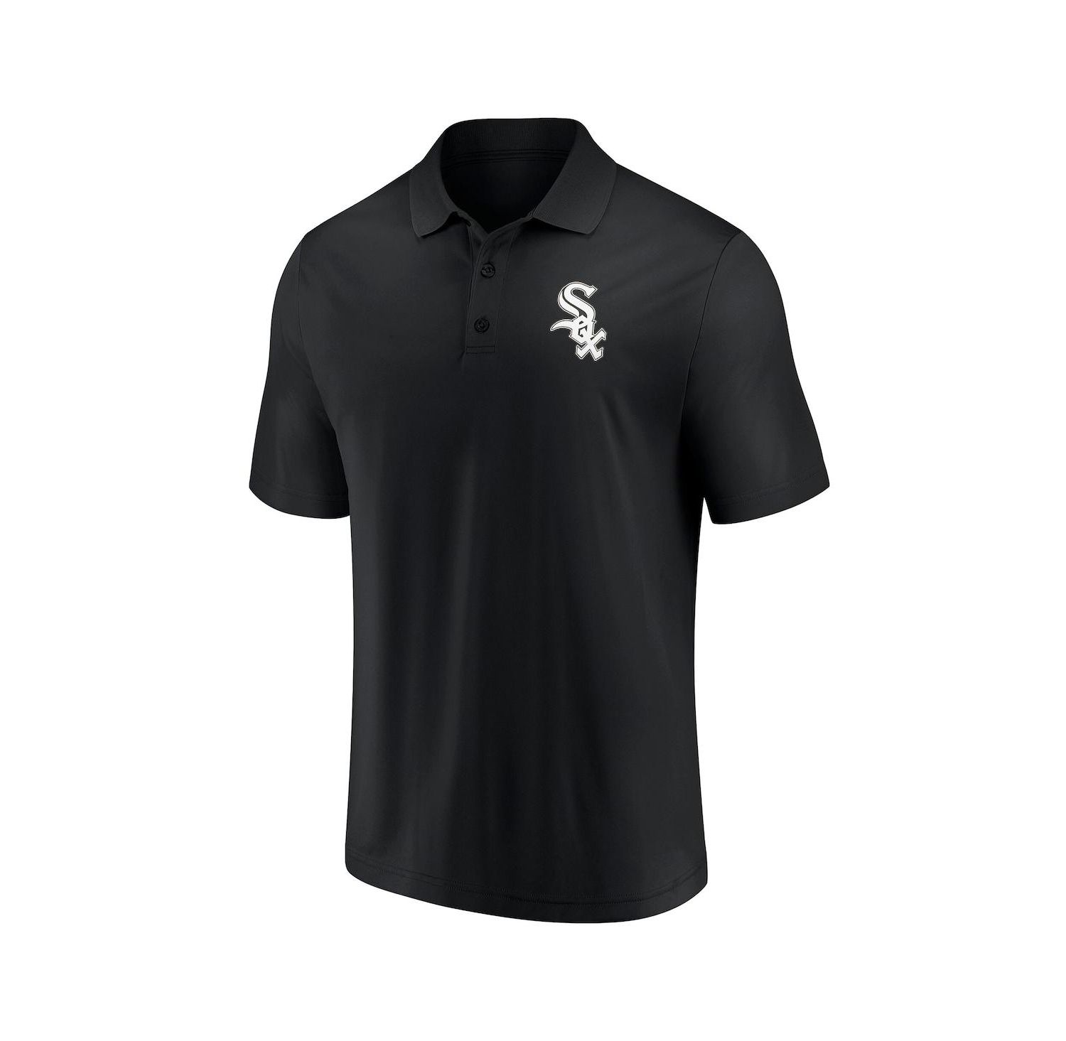 Men's Black Chicago White Sox Primary Logo Polo Shirt