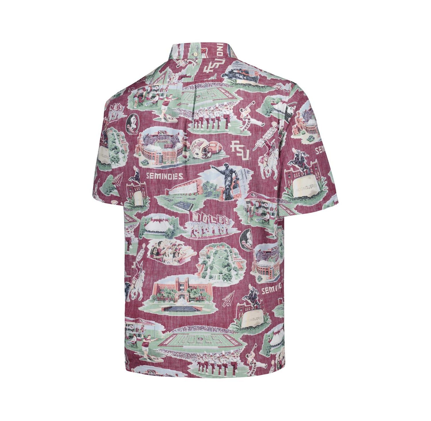 Men's Garnet Florida State Seminoles Scenic Button-Down Shirt