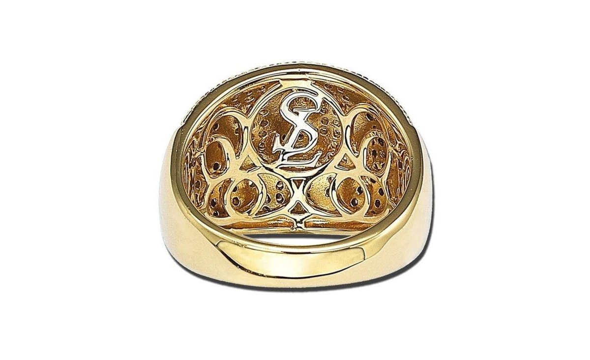 Suzy Levian Sterling Silver Cubic Zirconia Pave Wide Band Ring