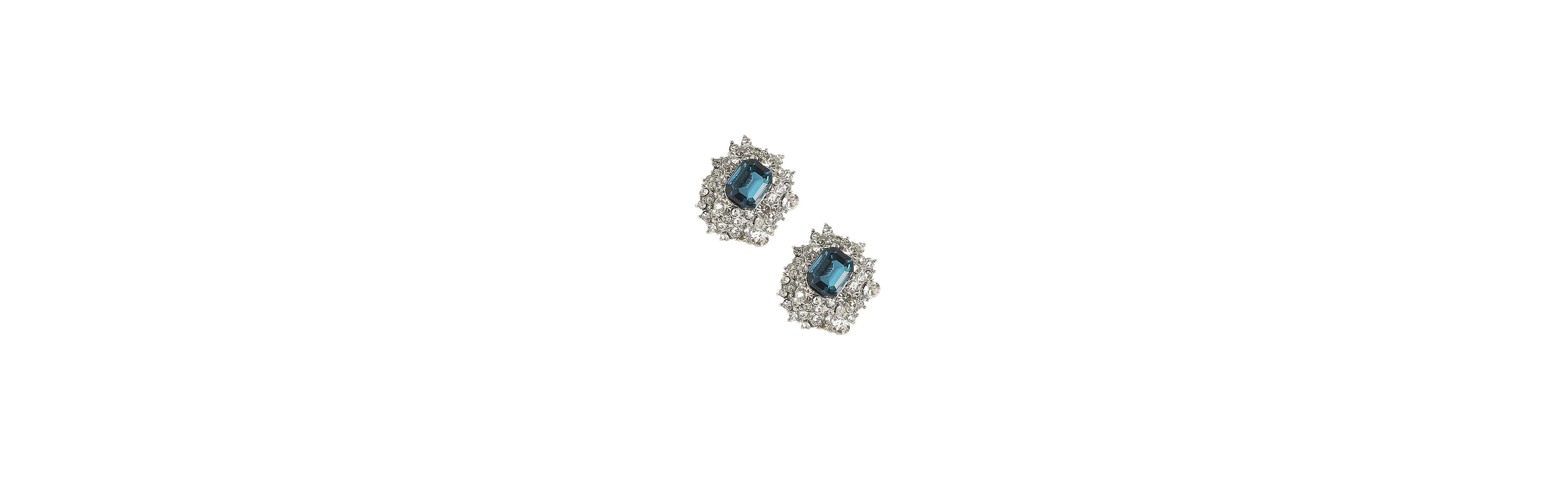 Sohi Emerald Mystic Mirage Stud Earrings