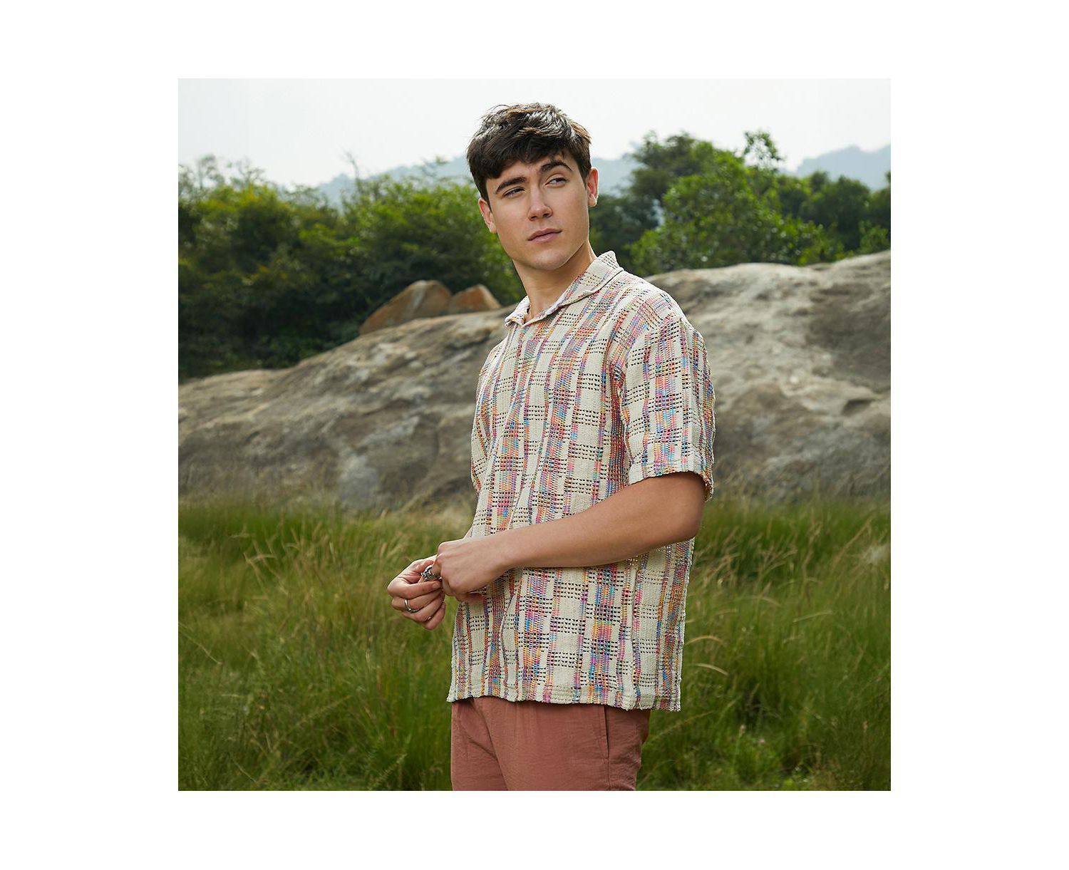 Men's Off-White Prism Oversized Polo T-Shirt