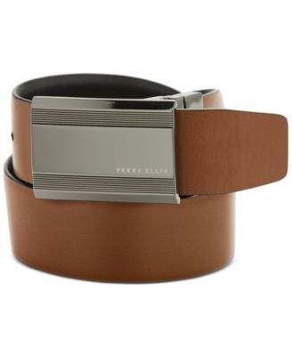Men's Black Logo-Buckle Belt