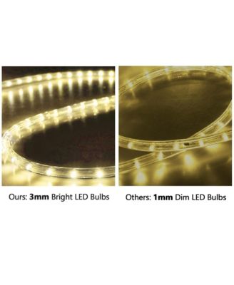 150' 2 Wire LED Rope Light Home In/Outdoor Party Xmas Lighting