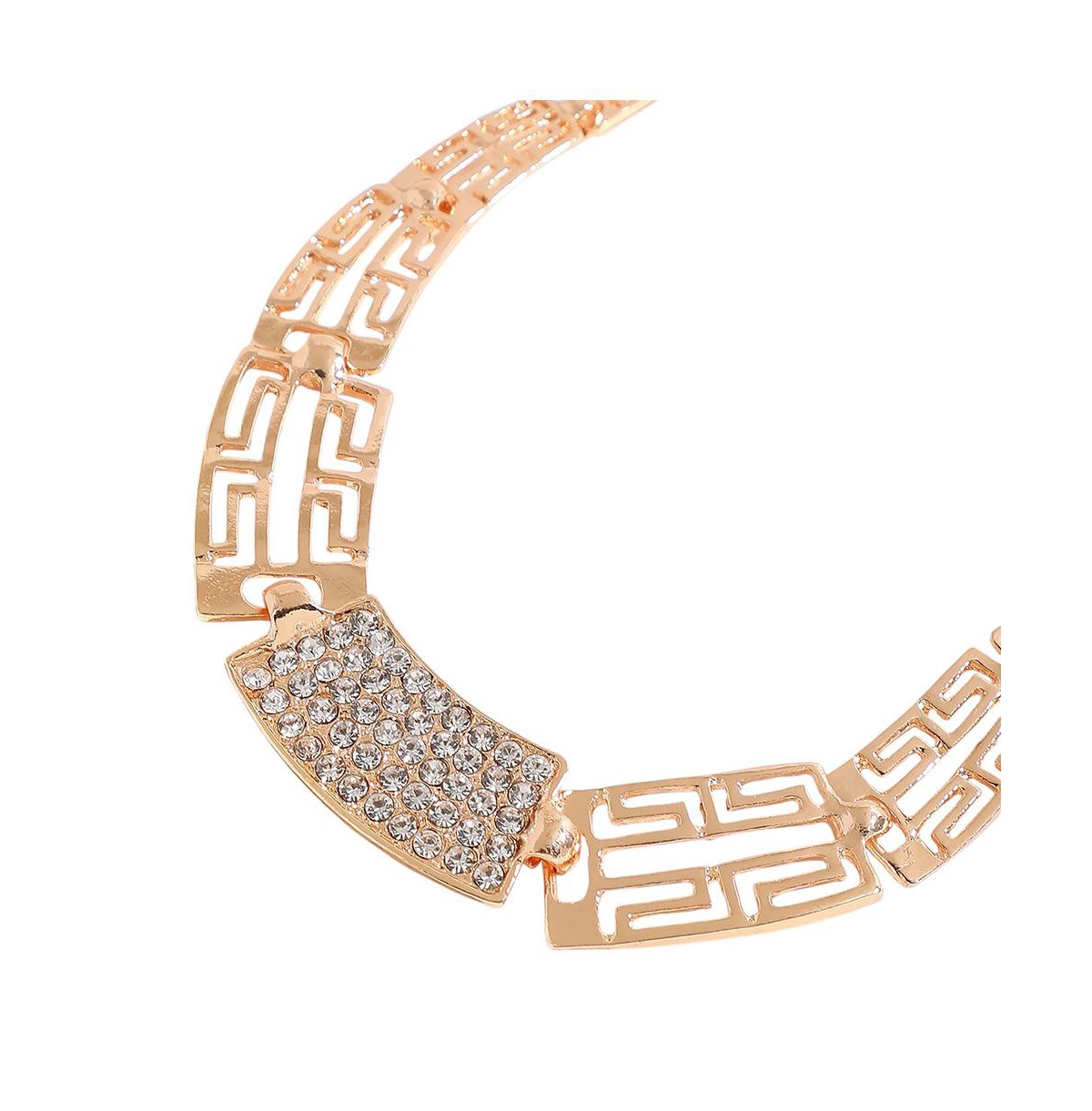 Sohi Gold-plated Stones Jewellery Set