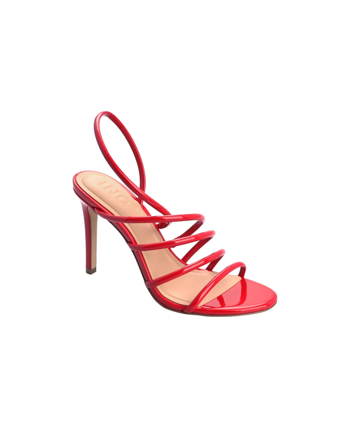 Women's Ginny Strappy Stiletto Sandals, Exclusively at Macy's - Red