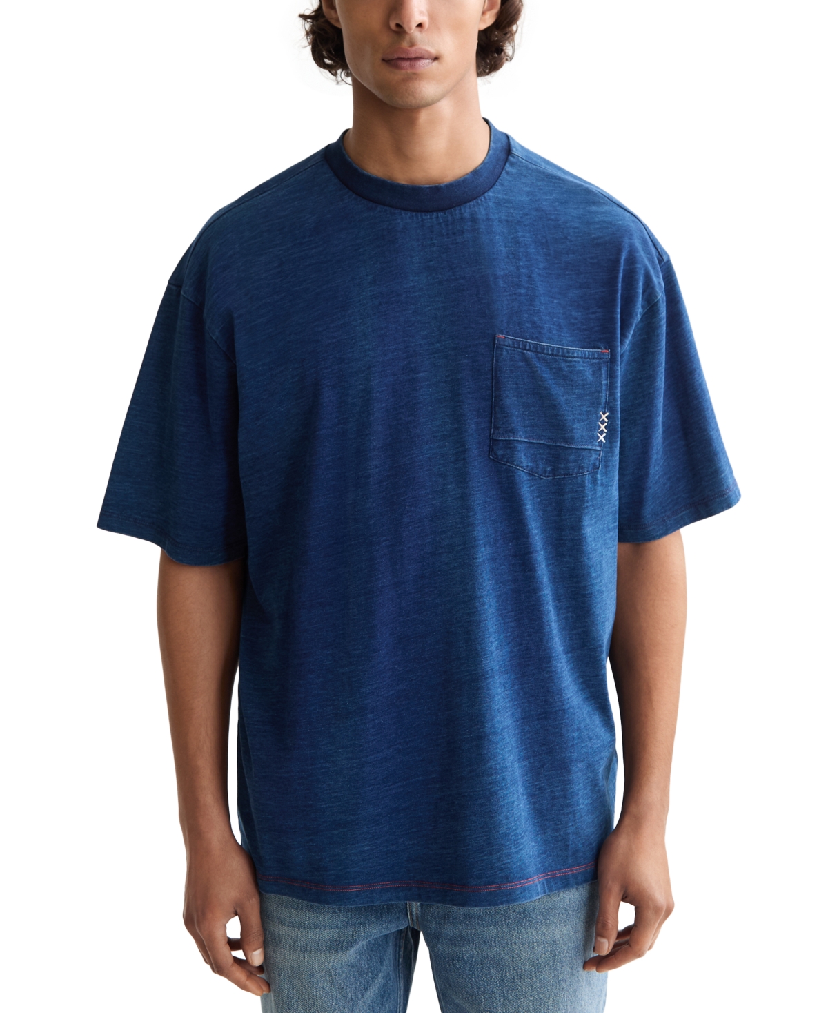 Men's Washed Pocket T-Shirt - Washed Indigo