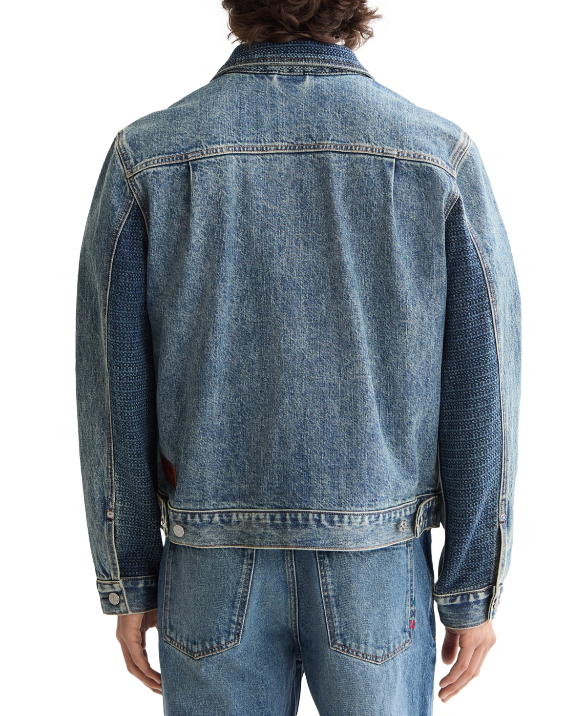 Scotch & Soda Men's Denim Trucker Jacket In Green