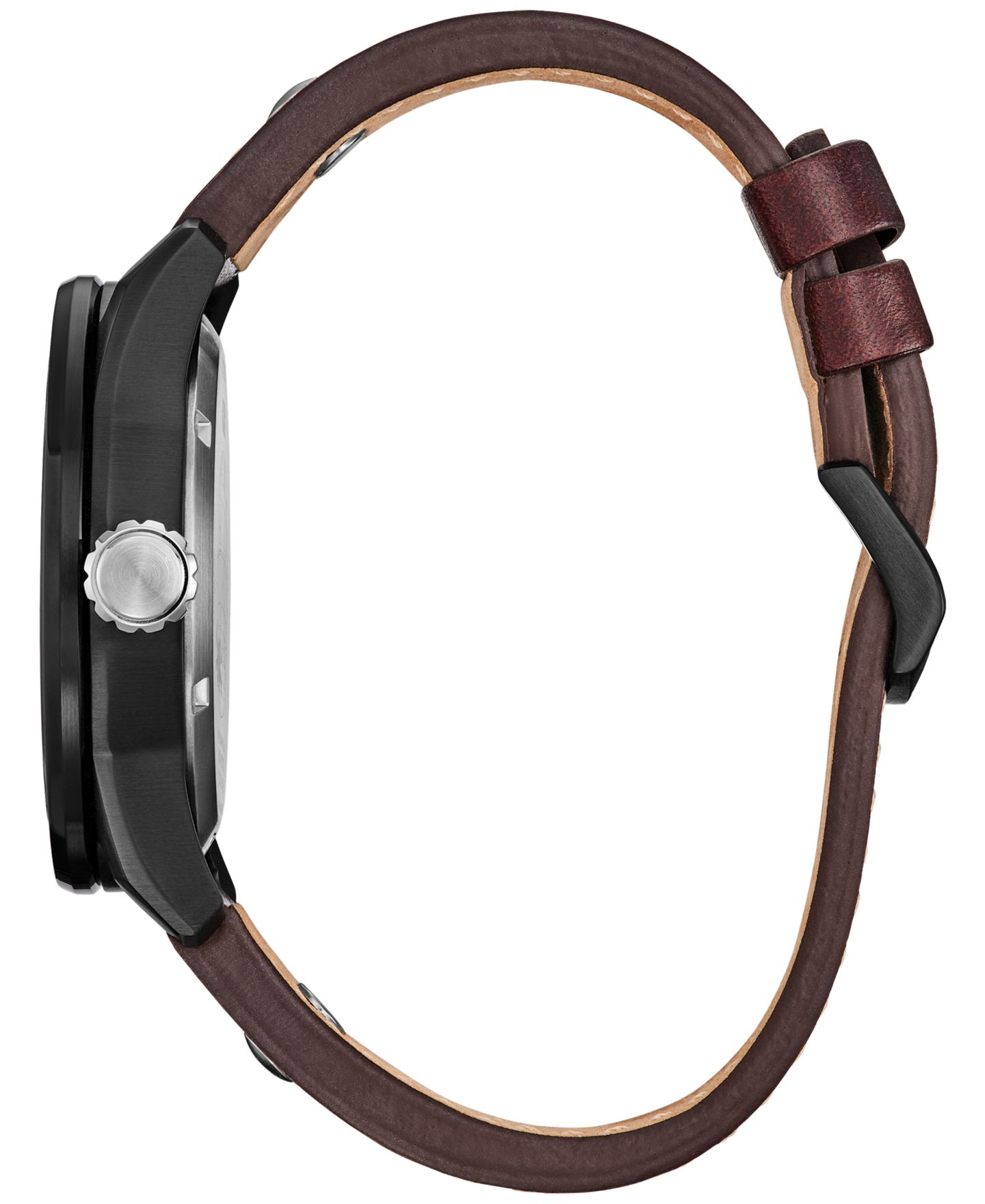 Мужские часы Citizen Eco-Drive Star Wars X-Wing & TIE Fighter Brown Leather Strap Watch 45mm — фото 2