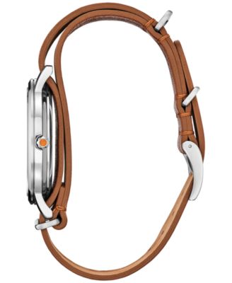 Eco-Drive Men's Star Wars Ahsoka Tano Brown Leather Strap Watch 41mm