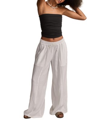 Women's Cotton Gauze Drawstring Pants
