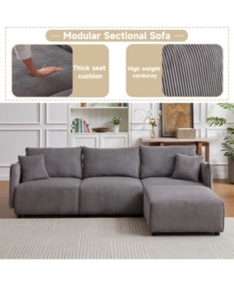 Versatile Comfort Modern & Customizable Modular Corduroy Sofa