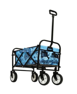 Collapsible Wagon Cart - 225lb Capacity, Beach/Utility