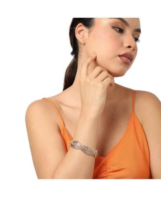 -Plated Contemporary Mesh Bracelet