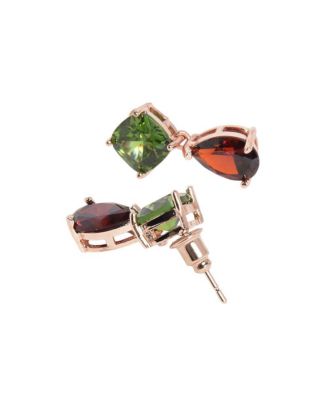 Crystal-Hue Drop Earrings