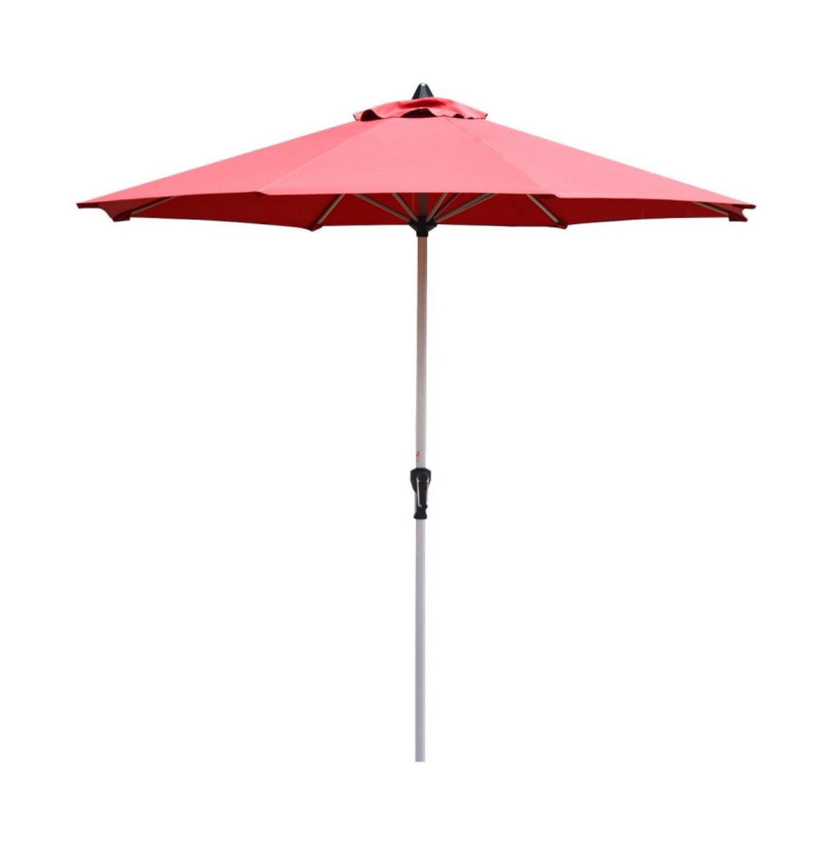 9 Feet Patio Outdoor Market Umbrella with Aluminum Pole without Weight Base - Beige