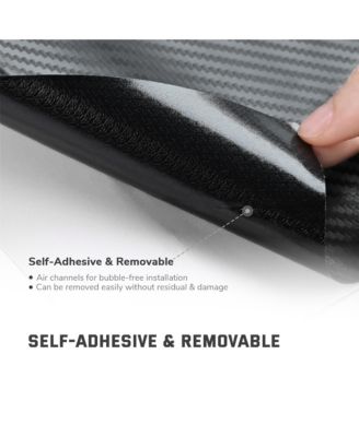 5ft x 100ft Car 3D Carbon Fiber Vinyl Wrap Sticker Roll Vehicle Motorcycle Black