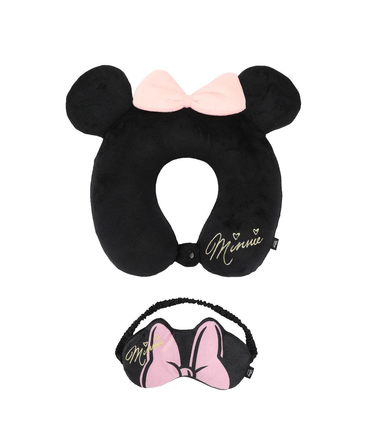 Minnie Mouse-Inspired 3-Piece Neck Pillow Eye Mask & Luggage Tag Set - Dsy inspired