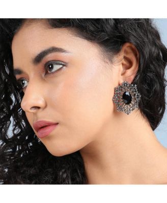 Crystal Snowflake Stud Earrings