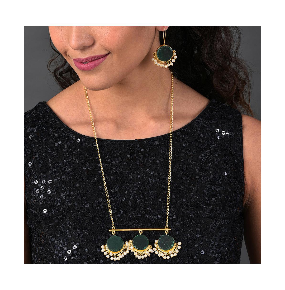 Sohi Abstract-stone Jewellery Set