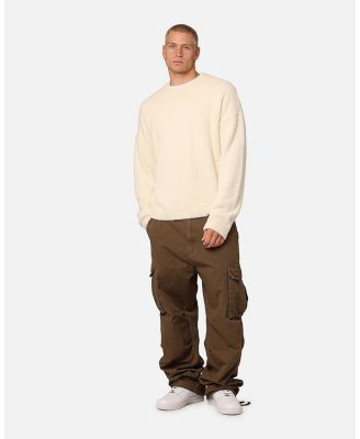 Men's Crew Neck Fluffy Sweater
